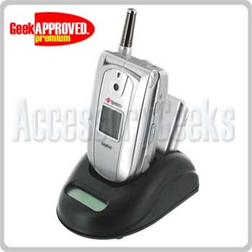 Motorola V300 Dual Desktop Charger w/LCD Charging Status Display