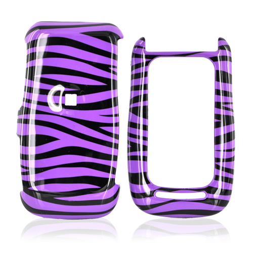 Motorola Quantico W845 Hard Case - Purple/Black Zebra