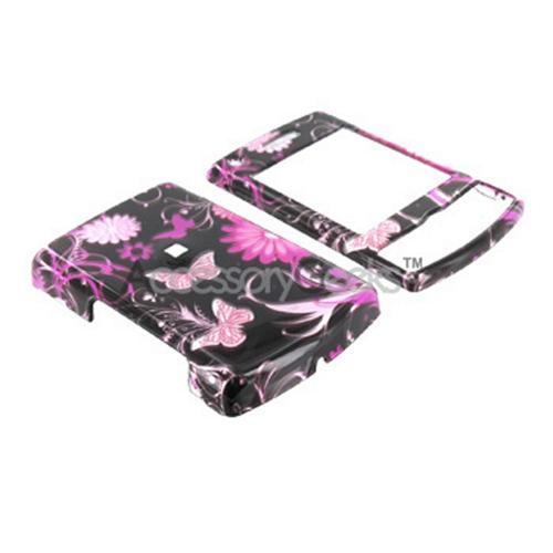 Samsung Propel Pro i627 Hard Case - Floral on Black