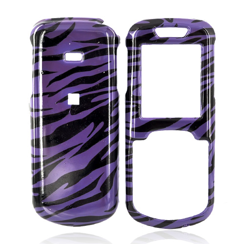 Samsung Stunt R100 Hard Case - Purple/Black Zebra