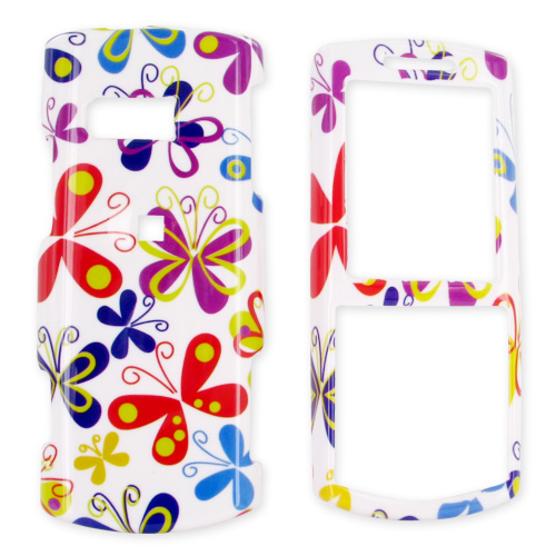 Samsung Messager II R560 Hard Case - Colorful Butterflies on White
