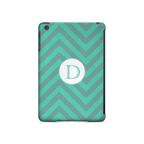 Seafoam Green D on Zig Zags - Geeks Designer Line Monogram Series Hard Case for Apple iPad Mini Seafoam Green D on Zig Zags - Geeks Designer Line Monogram Series Hard Case for Apple iPad Mini