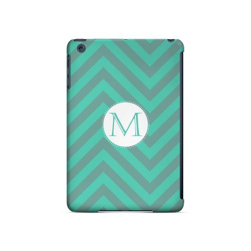 Seafoam Green M on Zig Zags - Geeks Designer Line Monogram Series Hard Case for Apple iPad Mini Seafoam Green M on Zig Zags - Geeks Designer Line Monogram Series Hard Case for Apple iPad Mini