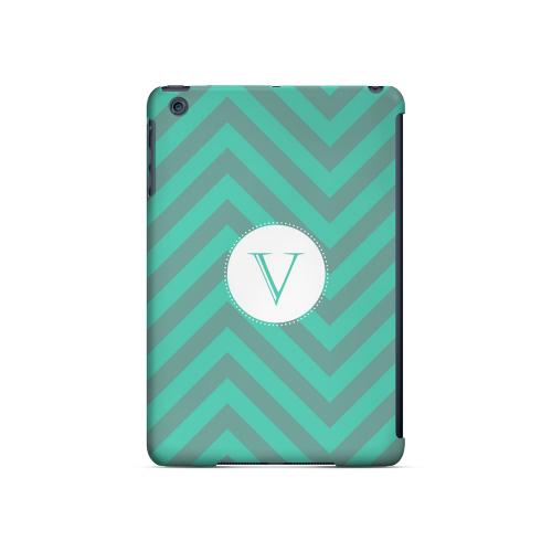 Seafoam Green V on Zig Zags - Geeks Designer Line Monogram Series Hard Case for Apple iPad Mini Seafoam Green V on Zig Zags - Geeks Designer Line Monogram Series Hard Case for Apple iPad Mini