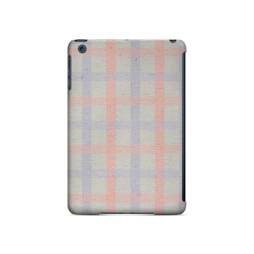 Faint Red/ Blue/ Gray Plaid - Geeks Designer Line Checker Series Hard Case for Apple iPad Mini Faint Red/ Blue/ Gray Plaid - Geeks Designer Line Checker Series Hard Case for Apple iPad Mini