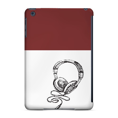 Head Bobbing Maroon - Geeks Designer Line Music Series Hard Case for Apple iPad Mini