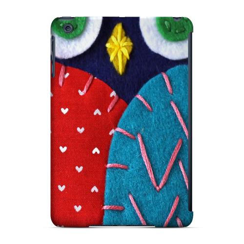 Geeks Designer Line (GDL) Slim Hard Case for Apple iPad Mini - Dark Blue/ Red Owl