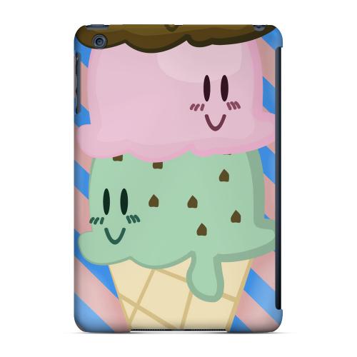 Geeks Designer Line (GDL) Slim Hard Case for Apple iPad Mini - Triple Scoop Ice Cream Cone