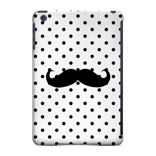 Geeks Designer Line (GDL) Slim Hard Case for Apple iPad Mini - Stache on White