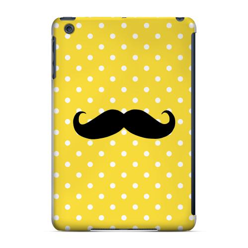 Geeks Designer Line (GDL) Slim Hard Case for Apple iPad Mini - Stache on Yellow