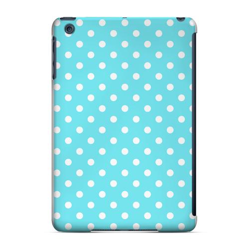 Geeks Designer Line (GDL) Slim Hard Case for Apple iPad Mini - White Dots on Turquoise