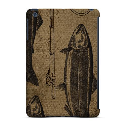 Geeks Designer Line (GDL) Slim Hard Case for Apple iPad Mini - Vintage Salmon/Hook/Pole Print Geeks Designer Line (GDL) Slim Hard Case for Apple iPad Mini - Vintage Salmon/Hook/Pole Print