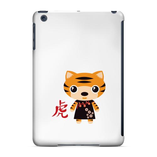 Geeks Designer Line (GDL) Slim Hard Case for Apple iPad Mini - Tiger on White