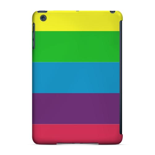 Geeks Designer Line (GDL) Slim Hard Case for Apple iPad Mini - Rainbow Candy Stripes