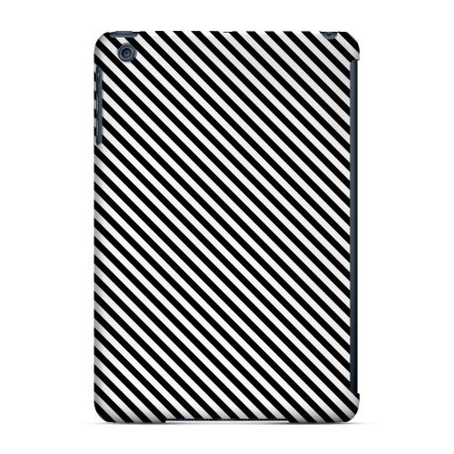 Geeks Designer Line (GDL) Slim Hard Case for Apple iPad Mini - Thin Black/ White Diagonal