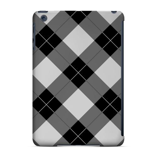 Geeks Designer Line (GDL) Slim Hard Case for Apple iPad Mini - Black/ White/ Gray Plaid