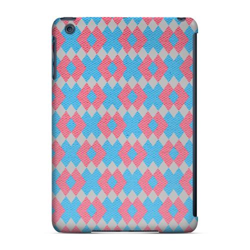 Geeks Designer Line (GDL) Slim Hard Case for Apple iPad Mini - Blue/ Pink Embroidery