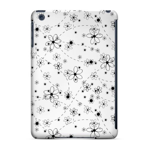Geeks Designer Line (GDL) Slim Hard Case for Apple iPad Mini - Black/ White Floral