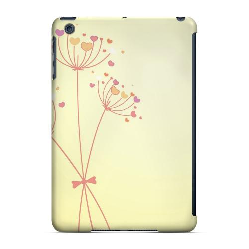 Geeks Designer Line (GDL) Slim Hard Case for Apple iPad Mini - Dandelion Hearts on Yellow