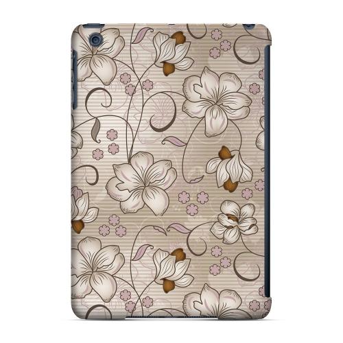 Geeks Designer Line (GDL) Slim Hard Case for Apple iPad Mini - Floral Stripes Linen