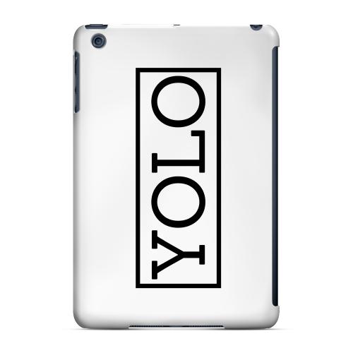 Geeks Designer Line (GDL) Slim Hard Case for Apple iPad Mini - Black/ White YOLO
