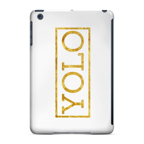 Geeks Designer Line (GDL) Slim Hard Case for Apple iPad Mini - Gold YOLO