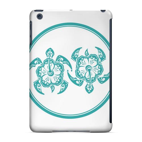 Geeks Designer Line (GDL) Slim Hard Case for Apple iPad Mini - Aqua Island Turtle Duo