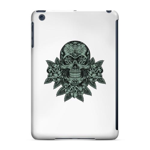 Geeks Designer Line (GDL) Slim Hard Case for Apple iPad Mini - Skull Roses Aqua