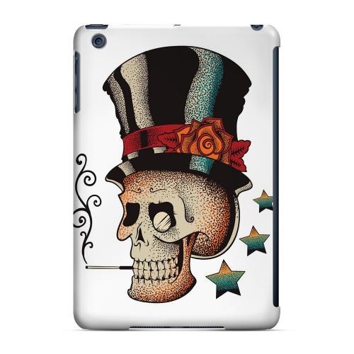 Geeks Designer Line (GDL) Slim Hard Case for Apple iPad Mini - Smoking Skull on White