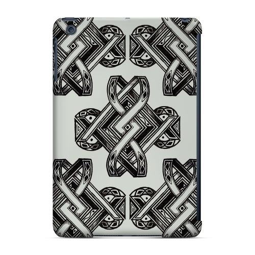 Geeks Designer Line (GDL) Slim Hard Case for Apple iPad Mini - Tribal Art on Gray