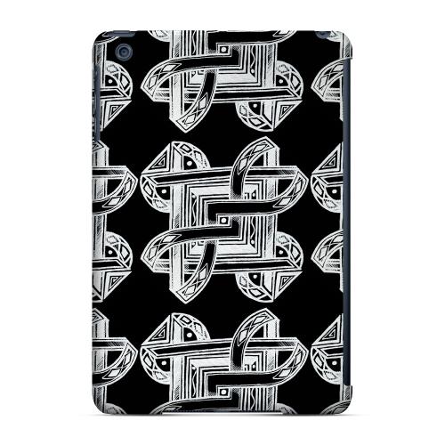 Geeks Designer Line (GDL) Slim Hard Case for Apple iPad Mini - Tribal Art Pattern on Black