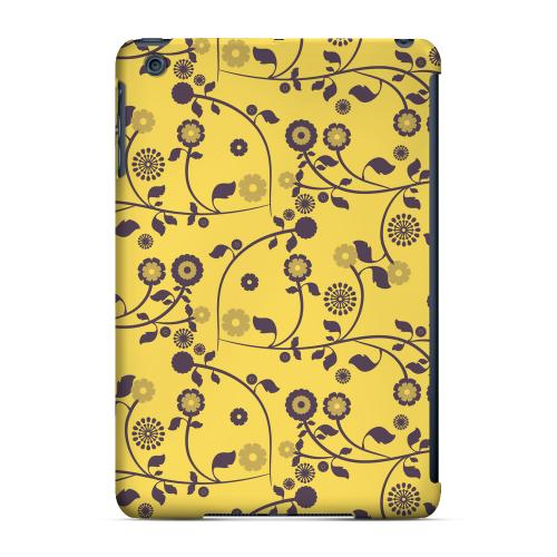 Geeks Designer Line (GDL) Slim Hard Case for Apple iPad Mini - Floral 2 Lemon Zest