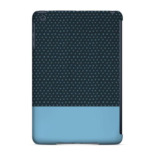 Geeks Designer Line (GDL) Slim Hard Case for Apple iPad Mini - Little Circle Dots Dusk Blue