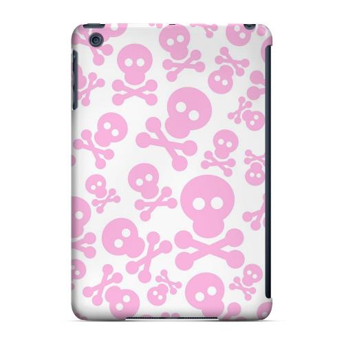 Geeks Designer Line (GDL) Slim Hard Case for Apple iPad Mini - Skull Face Invasion Pink on White