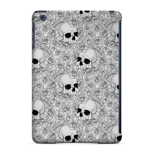 Geeks Designer Line (GDL) Slim Hard Case for Apple iPad Mini - Thorn Skull Black White Halftone
