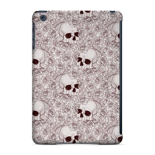 Geeks Designer Line (GDL) Slim Hard Case for Apple iPad Mini - Thorn Skull Red Halftone