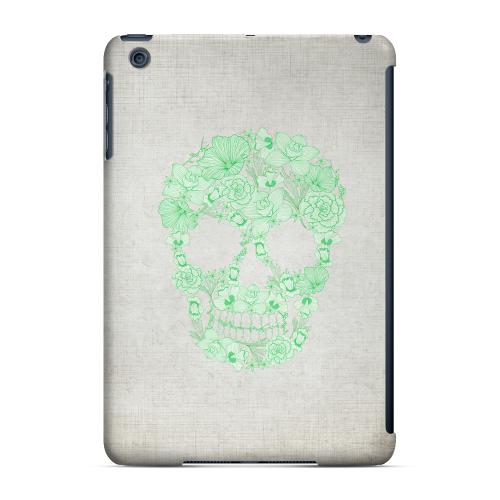 Geeks Designer Line (GDL) Slim Hard Case for Apple iPad Mini - Floral Green Skull on Canvas Geeks Designer Line (GDL) Slim Hard Case for Apple iPad Mini - Floral Green Skull on Canvas