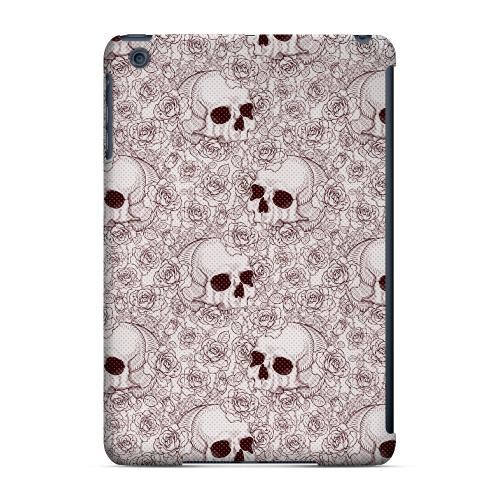 Geeks Designer Line (GDL) Slim Hard Case for Apple iPad Mini - Thorn Skull Red Halftone