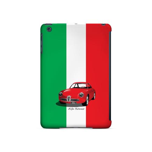 Red Alfa Romeo on Green/ White/ Red - Geeks Designer Line Auto Series Hard Case for Apple iPad Mini