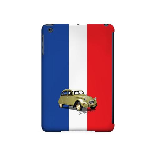 Citroen 2CV on Blue/ White/ Red - Geeks Designer Line Auto Series Hard Case for Apple iPad Mini