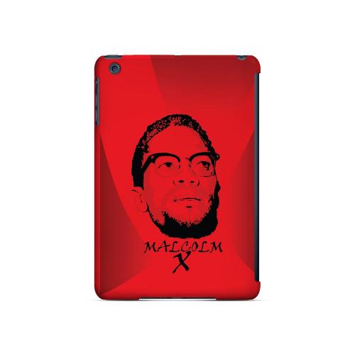 Malcolm X in the Middle on Red - Geeks Designer Line Revolutionary Series Hard Case for Apple iPad Mini