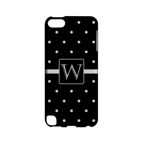 W on Classic Mini Polka Dots - Geeks Designer Line Monogram Series Hard Case for Apple iPod Touch 5