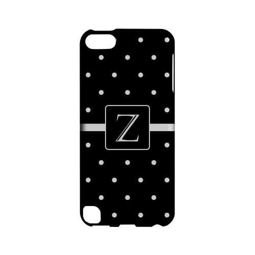 Z on Classic Mini Polka Dots - Geeks Designer Line Monogram Series Hard Case for Apple iPod Touch 5