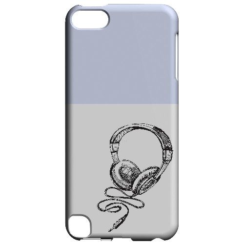 Head Bobbing Faint Blue - Geeks Designer Line Music Series Hard Case for Apple iPod Touch 5
