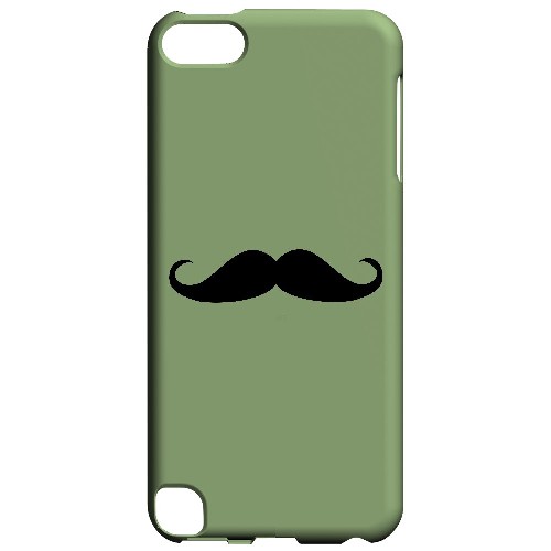 Mustache Greenish - Geeks Designer Line Humor Series Hard Case for Apple iPod Touch 5
