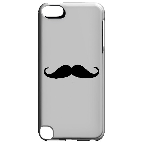 Mustache White - Geeks Designer Line Humor Series Hard Case for Apple iPod Touch 5