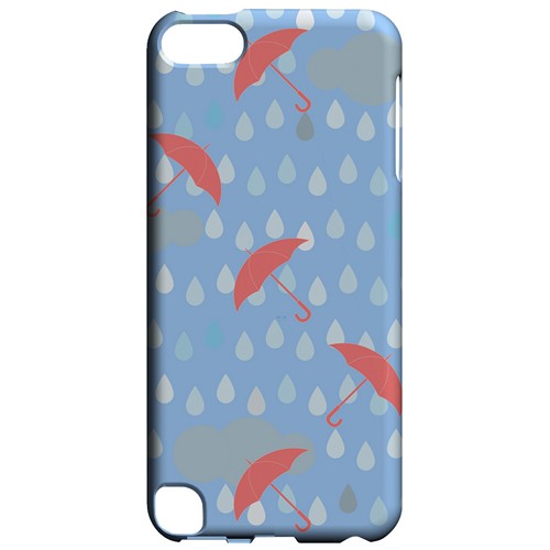 Spring Rain Red Umbrellas - Geeks Designer Line Spring Series Hard Case for Apple iPod Touch 5 Spring Rain Red Umbrellas - Geeks Designer Line Spring Series Hard Case for Apple iPod Touch 5