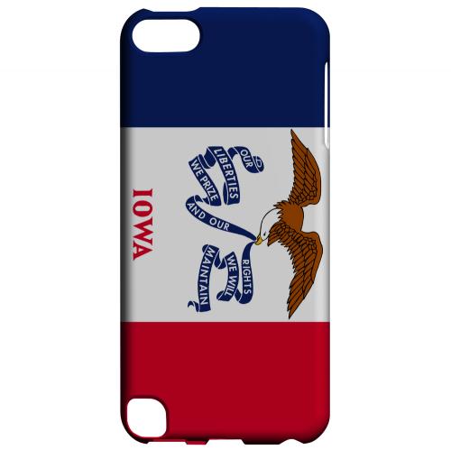 Iowa - Geeks Designer Line Flag Series Hard Back Case for Apple iPod Touch 5