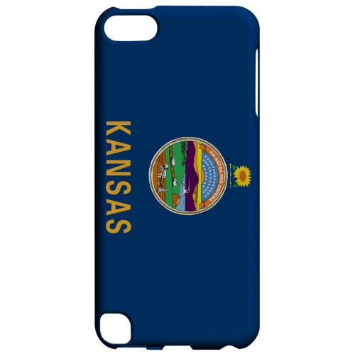 Kansas - Geeks Designer Line Flag Series Hard Back Case for Apple iPod Touch 5