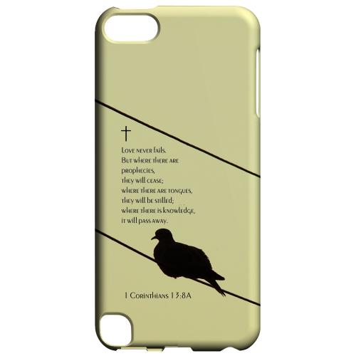Geeks Designer Line (GDL) Slim Hard Case for Apple iPod Touch 5 - Corinthians 13:8A